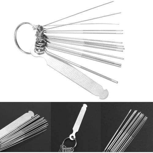 Steel Guitar Nut Slotting File Kit String Saw Rods Slot Filing Set & Sand Paper for Luthier Guitar Parts Tools Music Accessories