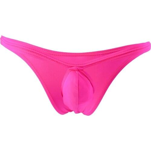 2021 Summer New Mens Sexy Ice Silk Low Rise Briefs Breathable Pouch T-Back Bikini Underwear Seamless Sexy Mans Underwear Briefs