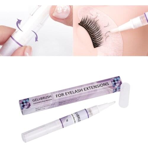 NEWCOME Eyelash Extension Glue Remover Pen No Odor Eyelashes Glue Remover Brush Non-irritating Eye Lashes Remover Pen