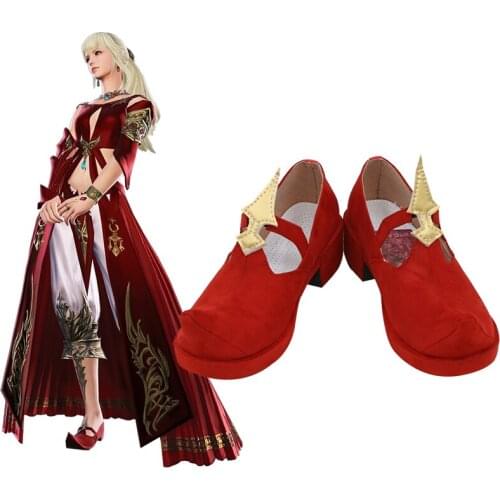 Final Fantasy XIV: A Realm Reborn FF14 Ala Mhigan Resistance Highlander Hyur Pugilist Lyse Hext Rise Hekusuto Cosplay Shoes C006