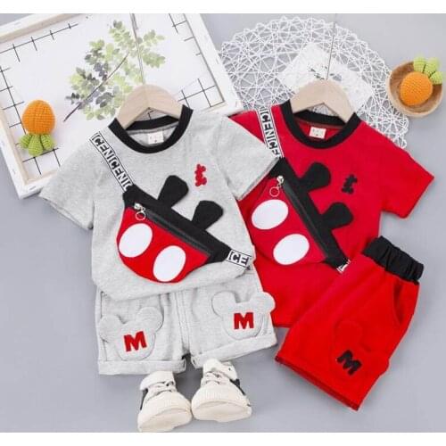 Baby Boys Clothes Summer Children Suits Cartoon Baby Boy Clothing Sets t shirt+short pants 2pcs outfits Kids set