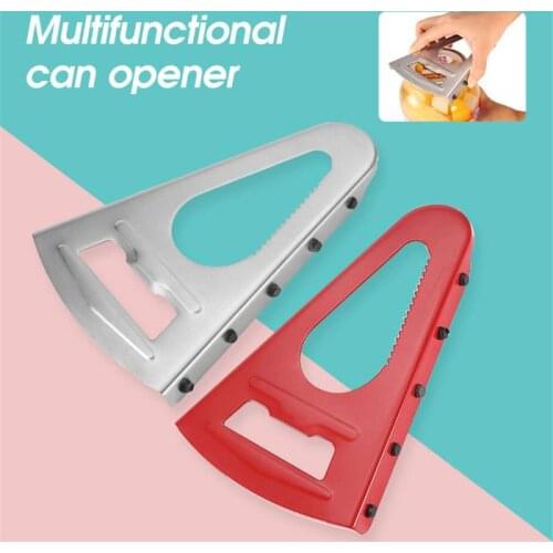 Screw Cap Jar Bottle Opener Stainless Steel Jar Opener Can Opener Manual Non-slip Twist Cap Bottle Launcher Opener Kitchen Tools