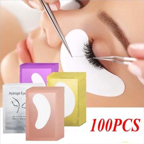 Eye Patches 100PCS Lashes Patches Under Eyelash Extension Patch for Building Eye Pads Makeup Tools Colored Korean Eye Patches