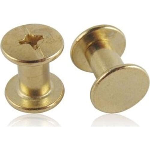 Sex 5 Daughter screws Pair Lock Screw Nuts Butt Phillips female rivet Chicago Bolt Double Ended Bolts Rivets Sets Tornillos Kit