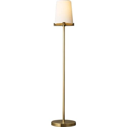 Modern bedside copper table lamp living room bedroom study simple wind vertical coffee table table lamp