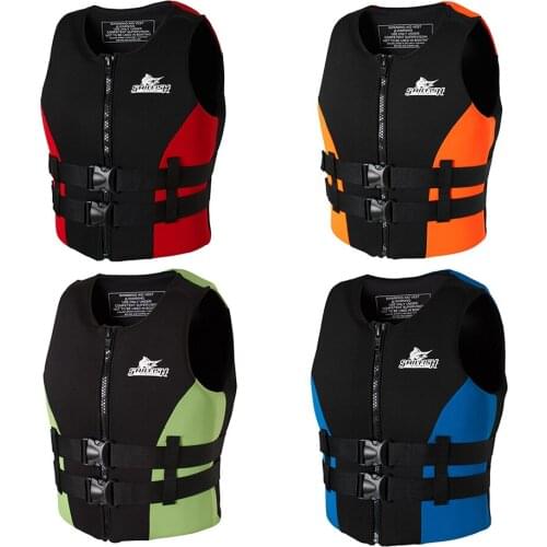 2021 Adult Life Jacket Jackets Traditional Neoprene Life Vest for water sports Kayka Life Vest Fishing Vest Ski Drifting Rafting