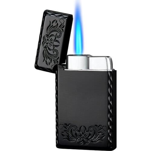 Steel Sound Direct High Firepower Blue Flame Windproof Lighter Customized Lighter