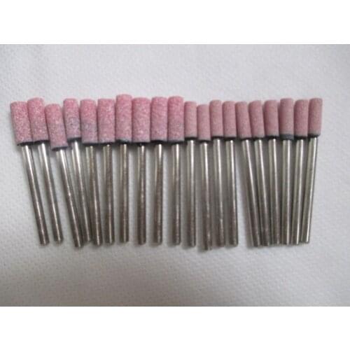 Fixmee 30x Chain Saw Sharpening Stone 3mm Shank 3/4/5mm Head Dia Grinding Stone Round Tip