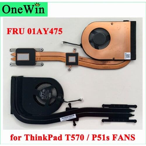 01AY475 01AY474 for T570 20H9 20HA 20JW 20JX Lenovo ThinkPad P51s 20HB 20HC 20JY 20K0 100% Original 0.50A Heatsink SWGCPU Cooler