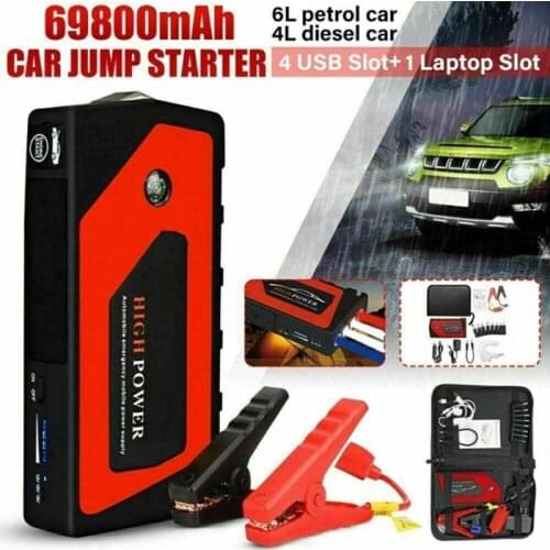12V Automobile Emergency Start Car Jump Starter Portable USB Power Bank Voltage