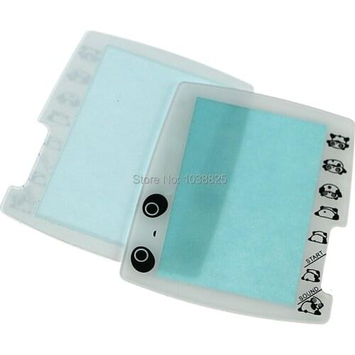 20pcs/lot Silver White Replacement Protective Cover For Bandai Wonder Swan Color WSC WS plastic Screen Lens Protector