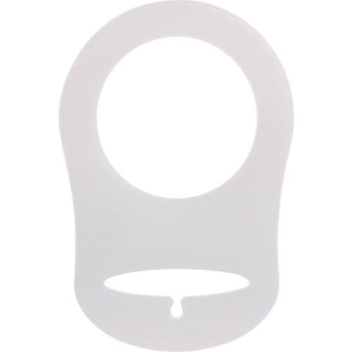 5Pcs Luminous Silicone Pacifier Baby Dummy Pacifier Holder Clip Adapter Rings