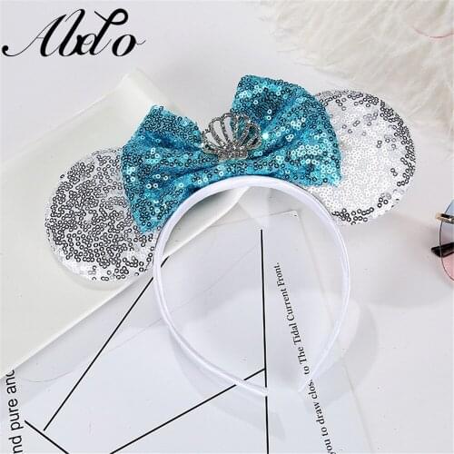 ABDO Baby Girl Hair Accessories Lovely Big Bow Deco Minnie Headaben For Girl Photography Crops Birthday Party Girls Hairbands