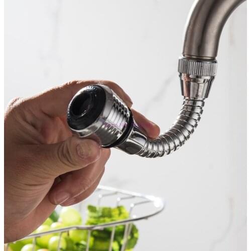 100pcs 360 Degree Swivel Kitchen Faucet Aerator Adjustable Dual Mode Sprayer Filter Diffuser Water Saving Nozzle Faucet