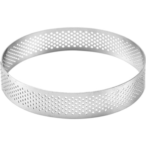 Household Round With Hole Breathable French Style Mousse Cake Ring Kitchen Baking Tool(10CM)