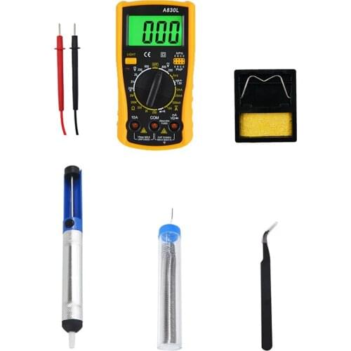80w Digital Soldering Iron, 23pcs/aet, with Multimeter, Suitable for Cut Wire, Electronic Feet, Trimming Plastic Products