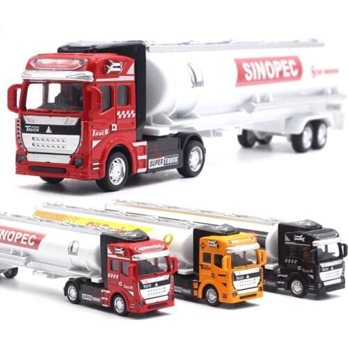1 pcs Truck Model Diecast Toy Car Kids Toys Container Truck 1:48 Tank Container Boys Toys in 4 Colors Car Model Vehicles
