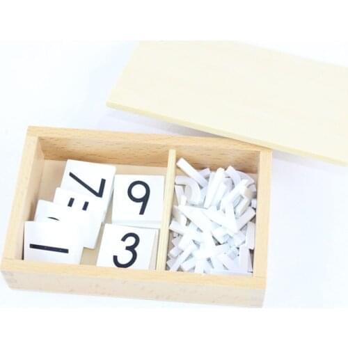 Montessori Kids Toy Baby Math Symbols Learning Educational Preschool Training Brinquedos Juguets