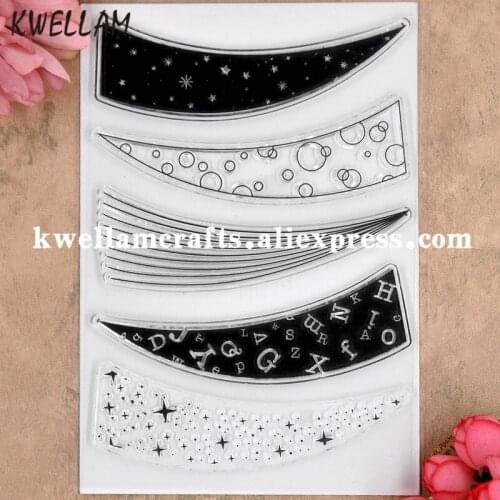 Circle Star Scrapbook DIY photo cards rubber stamp clear stamp transparent stamp 11x16cm KW8053124