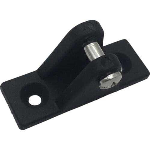 Yacht Marine Boat Deck Hinge Mount Bimini Top Fitting Hardware, Black