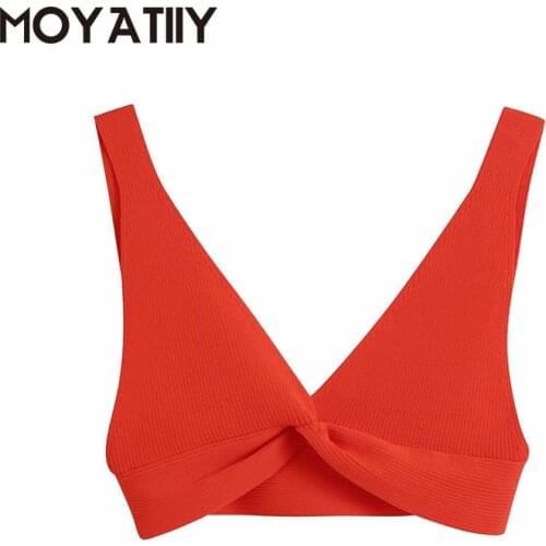 Женские трикотажные майки MOYATIIY China At AliExpress