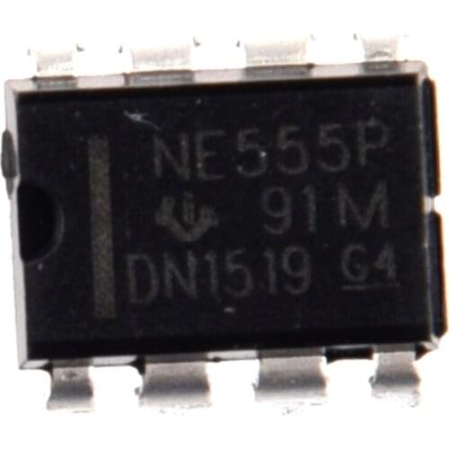 New 50PCS NE555P NE555 DIP-8 SINGLE BIPOLAR TIMERS IC