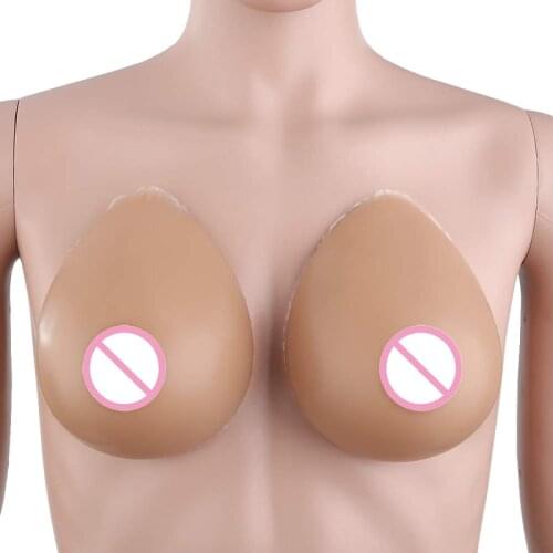 Self-Adhesive Silicone Breast Form 1 Pair Breast Enhancer Boobs Prostheses Bra Insert for Mastectomy Crossdresser Ajusen