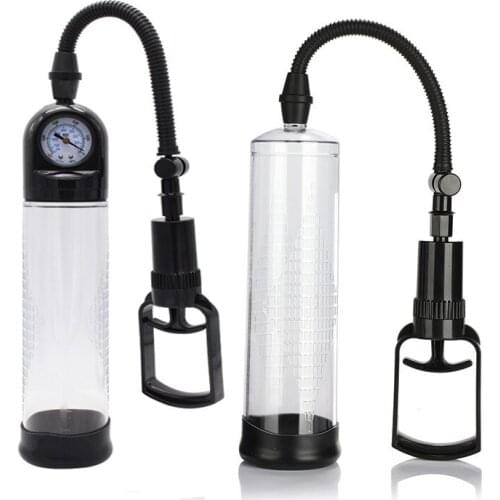 Adult Sex Toys Electric Penis Pump with Watch Vacuum Pump Penis Pump Enlargement Device Male Penile Erection Training Extend