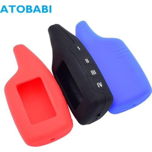 ATOBABI Silicone LCD Key Cases Skin For Scher-Khan Magicar 5 6 V Logicar A B Two Way Car Alarm System Remote Control Fobs Cover