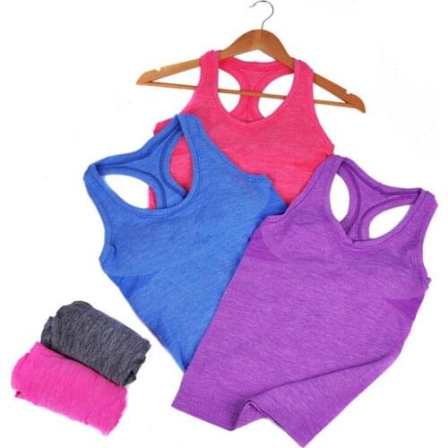 Pro Summer Womens Hiphop Fitness Tight Elastic Vest Perspiration Wicking Tights Tanks Sexy Tops 5 Colors Free Shipping