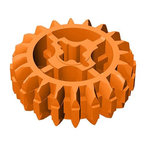 10PCS Bricks 18575 20-tooth double-sided bevel gear ldd32269 18575 For Building Blocks Parts DIY Constr