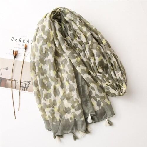 2020 Women Spot Pattern Printed Pattern Scarf 10pcs/lot