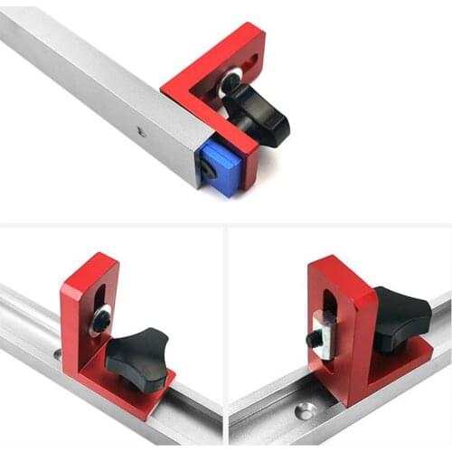 30/45 Type Woodworking Chute Backing Connector T-track Slot Miter Gauge Machinery Part Module Track Stop Locator Rail Retainer