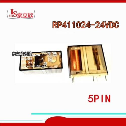 5PCS/LOT 100%Original New Relay 100%Original New Relay RP411024 RP411024-24VDC conversion type 24V 8A 5PIN