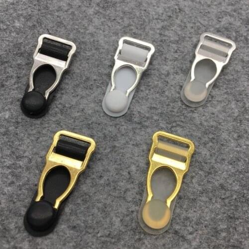 500 pcs/pack) 1.4cm Black plastic garter clips lingerie suspender clasp accessory 5 color Zinc alloy+PP T01-5