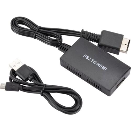 For PS2 To HDMI-Compatible Adapter PS-2 Ypbpr To HDMI-Compatible HD Video Converter Support All PS-2 Display Modes