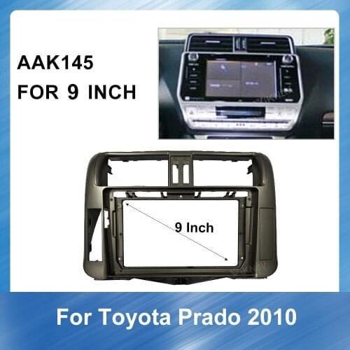 10 inch Car Auto Radio Multimedia fascia Panel Dash Kit For Toyota Prado 2010 Car Refitting Installastion Surround Trim Frame