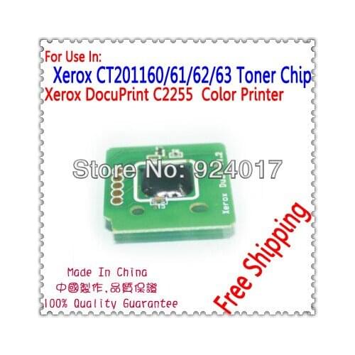 Toner Chip For Xerox DocuPrint C2255 C2250 C3360 Sambo e-Laser CA3250 Printer, CT201160 CT201161 CT201162 CT201163 Toner Chip