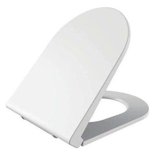 Creavit KC0103.02.0000E Ashland Thermoplast Slow Closing White Toilet Seat Cover
