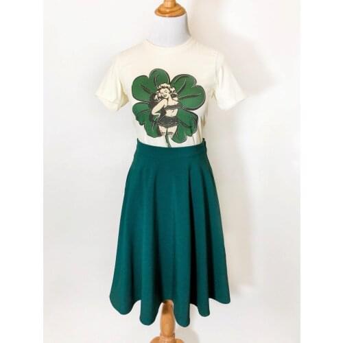 Colored Lady Luck t-shirt funny women 100% Cotton vintage grunge tumblr graphic aesthetic Fashion unisex casual tee top tshirt