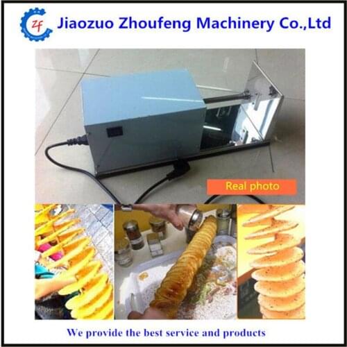 Electric sausage hot dog spiral twister tornado potato cutter curly fries cutter ZF