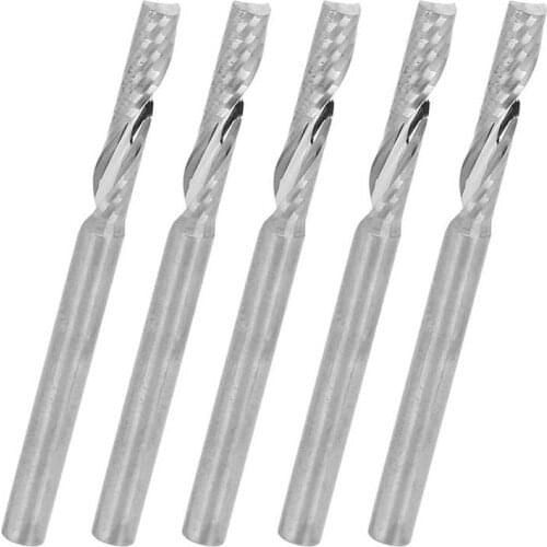 Polishing Grinding Wheel Tungsten Steel Wood Carving Router Bit Spiral Milling Cutter Parts 3.175 X 15mm Abrasives Tools