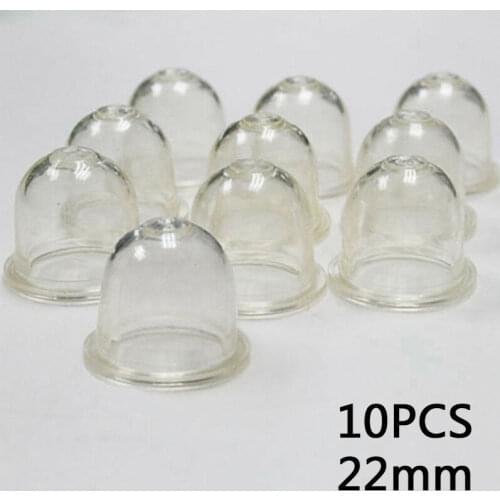 10PC White Transparent Fuel Pump Carburetor Oil Bubble Primer Bulb Chainsaws Trimmer Brush Cutter Clear Tool 19/22mm