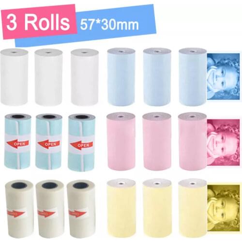 Peripage Paper Adhesive Thermal Sticker Photo Paper White Color Transparent Label for A6 A9 Paperang P1 P2 Memobird Iprinter