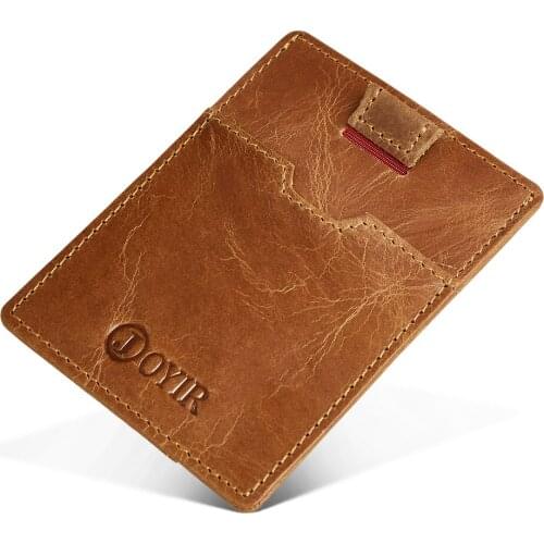 Men Wallets RFID Genuine Leather Men Credit Card Holder Short Wallets ID Card Holder Slim Purse Male Coin Purse Small Bag