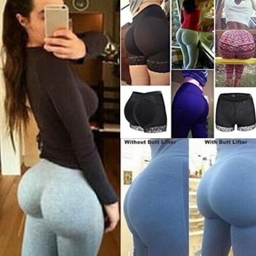 New Womens Butt and Hip Enhancer Booty Padded Underwear Panties Body Shaper Seamless Butt Lifter Panty Boyshorts Shapewear
