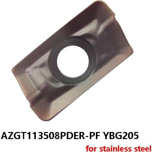 Original AZGT 113508 AZGT113508 PDER AZGT113508PDER-PF YBG205 for Stainless Steel Milling Cutter Carbide Insers CNC Lathe