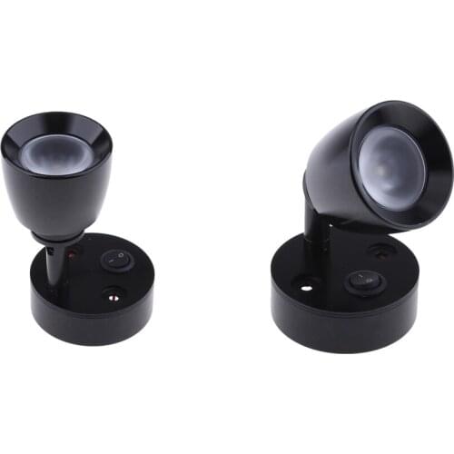 Switch Bedside Reading Lamp for Books in Bed, Wall Mount Sconce Lights for Marine/Boat/RV