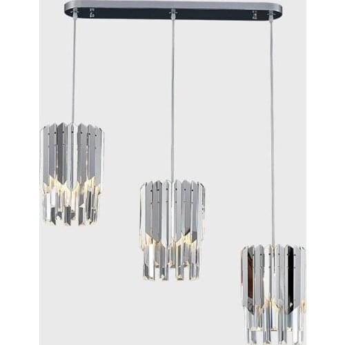 Nordic Luxury Crystal Chandelier 20cm Round Gold Chrome Chandelier for Dining room Kitchen Living room Decoration