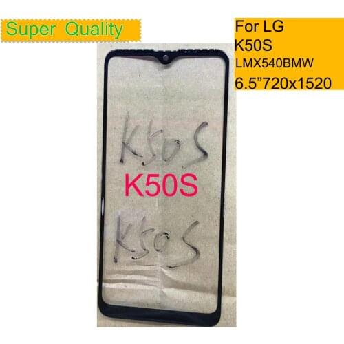 10Pcs/lot For LG K50S LMX540HM LM-X540 LMX540BMW Touch Screen Panel Front Outer Glass Lens For LG K50S LCD Glass Replacement